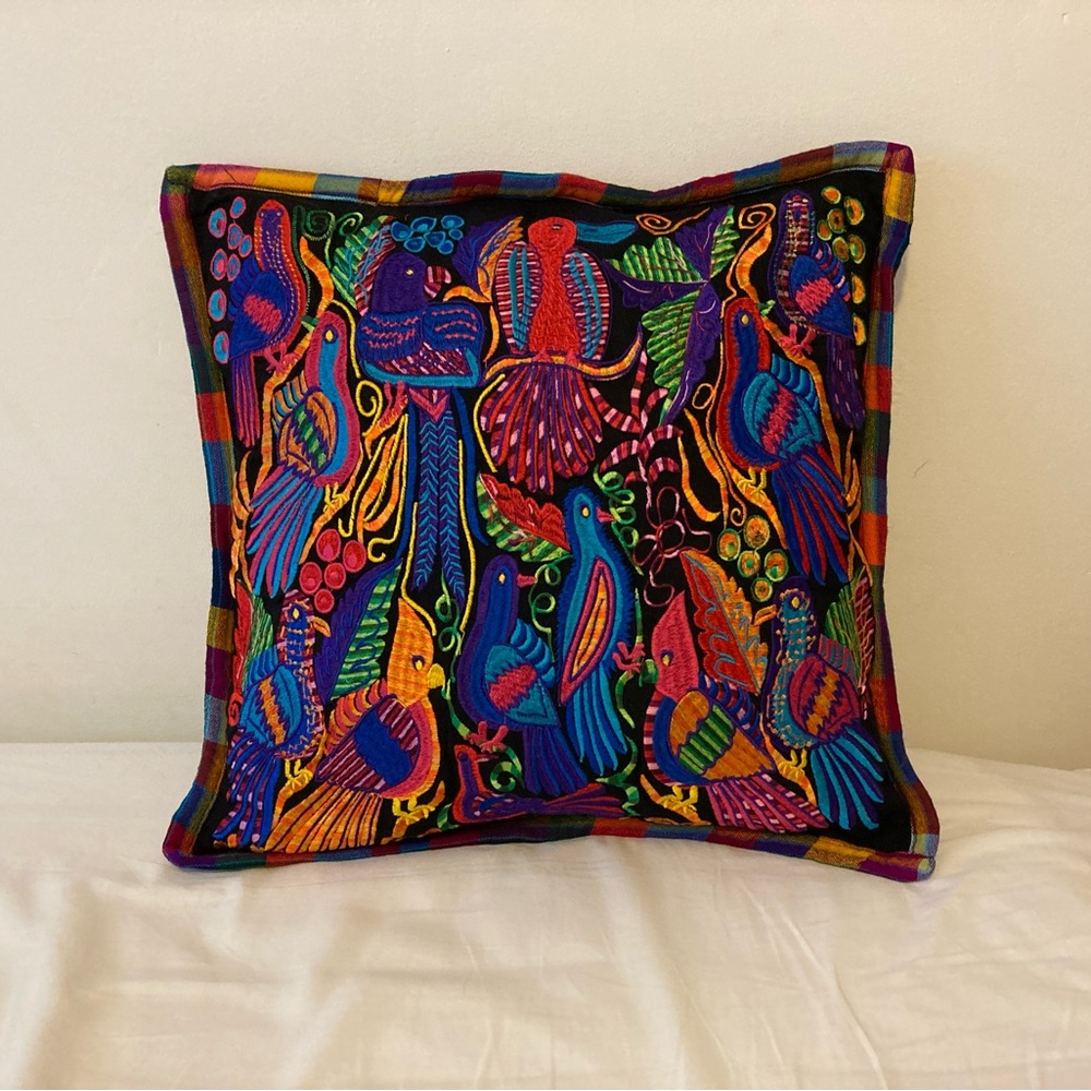 50% off bundles! Embroidered pillow case from Guatemala